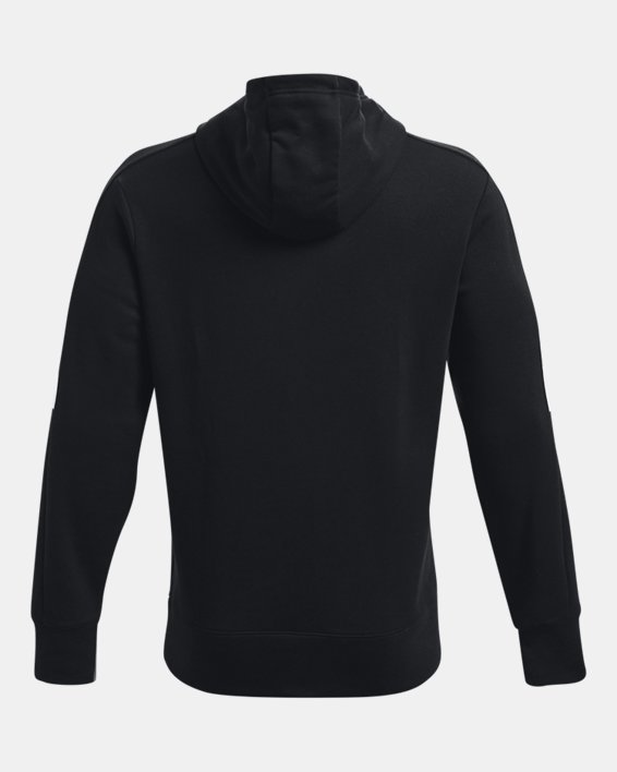 Sudadera con capucha de tejido Fleece UA Baseline para hombre, Black, pdpMainDesktop image number 5
